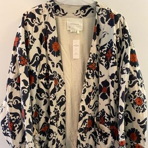 Womens Anthropologie Kimono Jacket Size Large - like new!